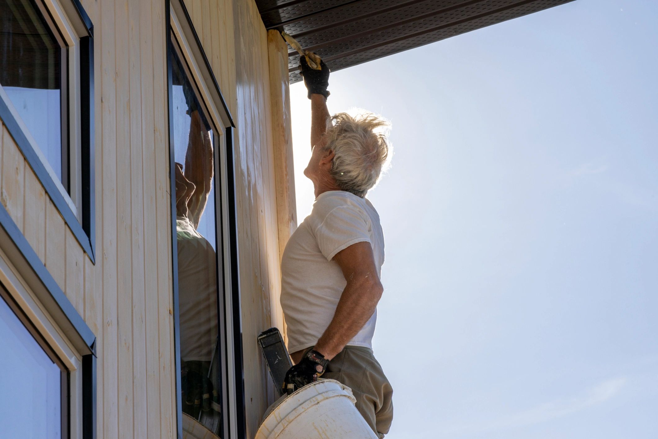 Home exterior repair painting