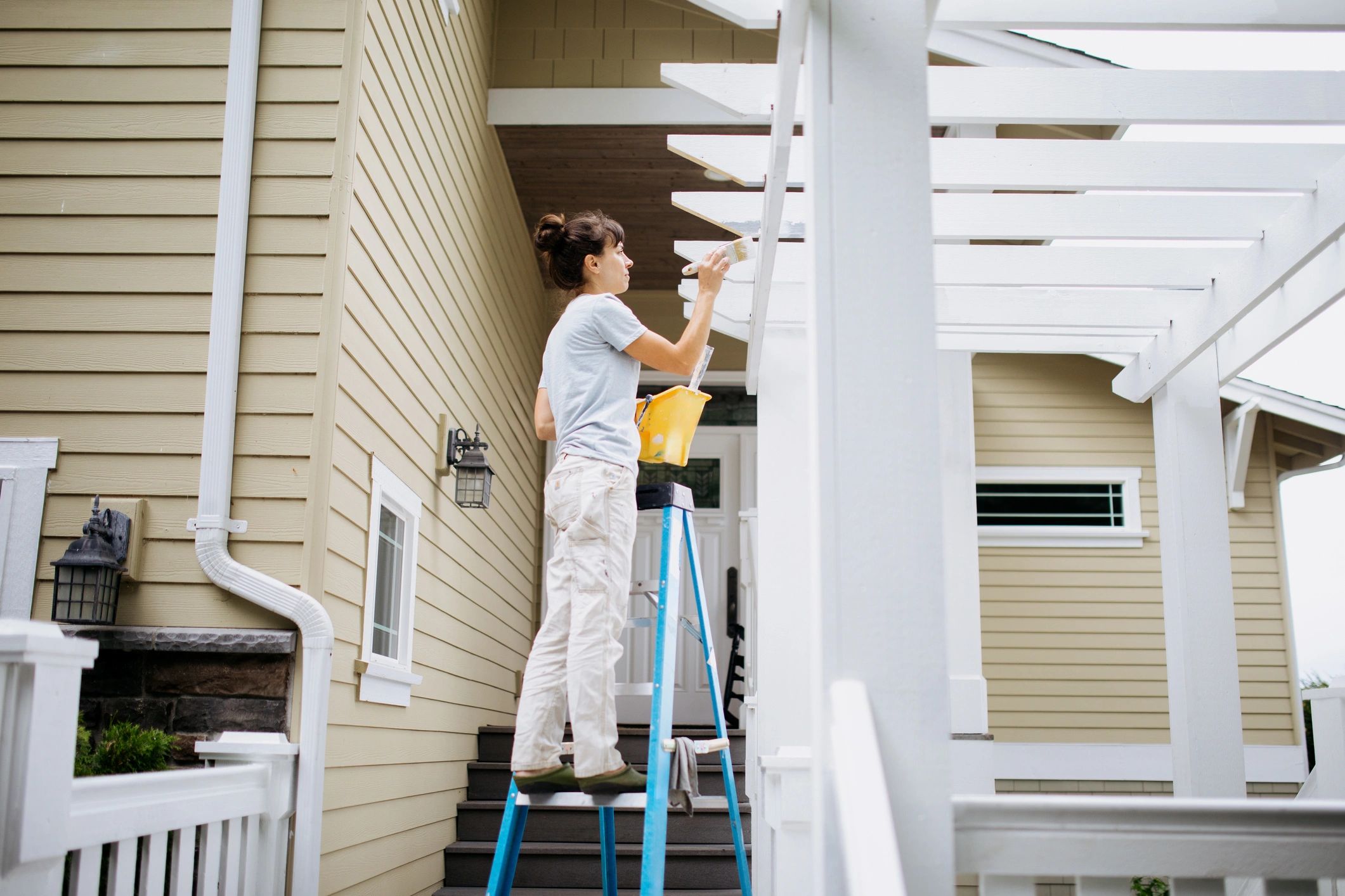 Residential painting exterior house