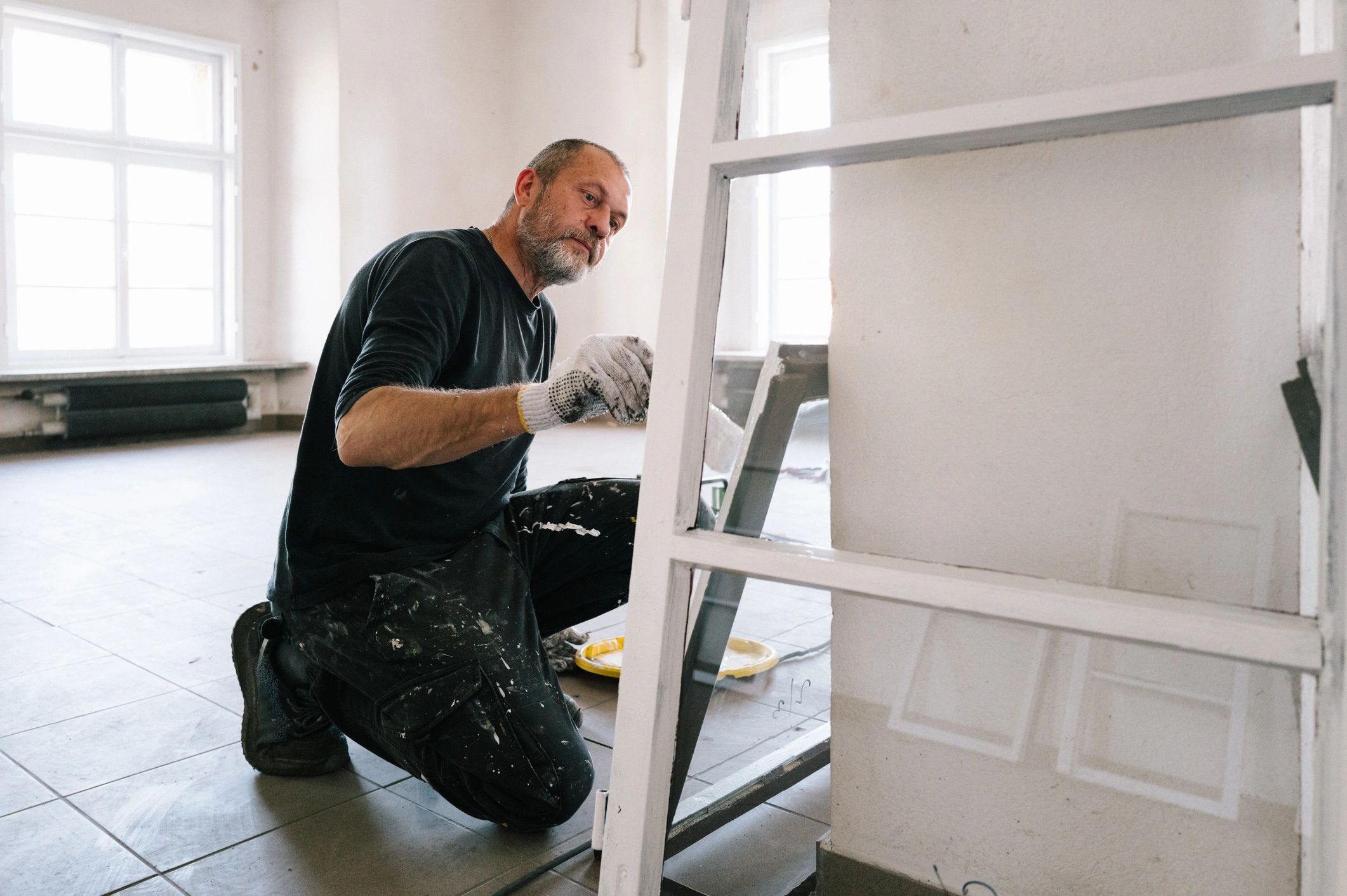 professional painters at work residential home